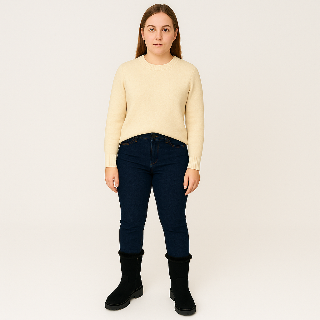 Damskie botki zimowe z ociepleniem i antypoślizgową podeszwą